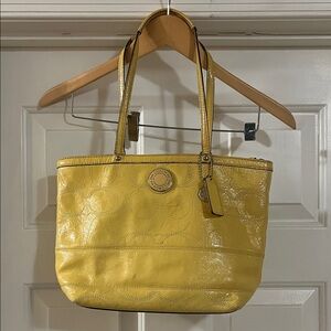 Coach Yellow Tote Bag